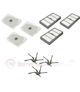 iRobot - Piezas auténticas - Filtros de alta eficiencia (3x) - Compatible  con Roomba Series 800/900 - Negro : : Hogar y cocina