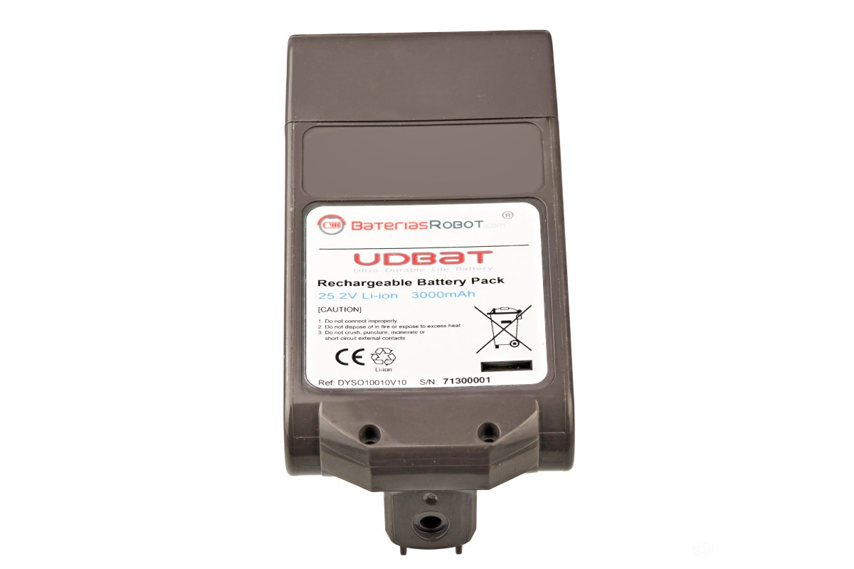vhbw Batterie compatible avec Dyson V10 Total Clean aspirateur gris  (2500mAh, 25,2V, Li-ion)