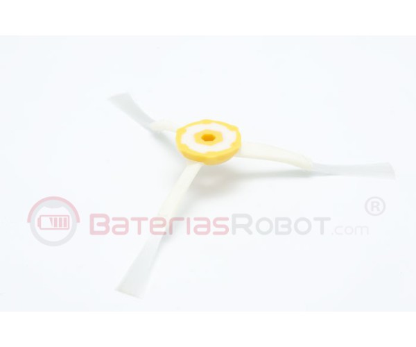 Spazzola di ricambio per robot aspirapolvere 3 pezzi per iRobot Roomba 500/600/700 Accessori per aspirapolvere di serie pratico bianco e giallo 