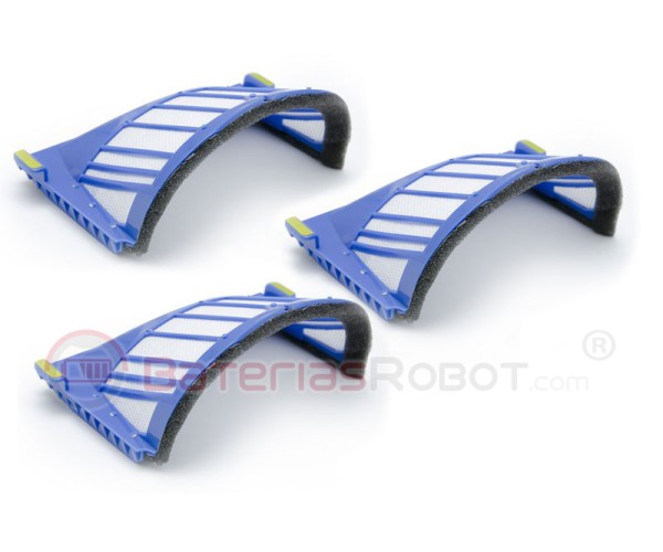 Set of 3 Filters Roomba AeroVac. Refills and spares compatible with iRobot Roomba.