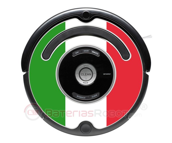 Bandeira da Itália. Adesivo para Roomba