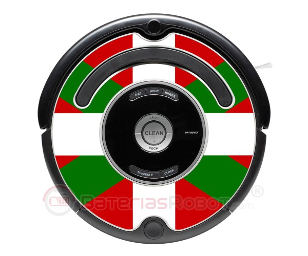 Ikurriña, Flag of the Basque Country. Sticker for Roomba