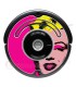 Marilyn de pop art. Vinil decorativo para o Roomba