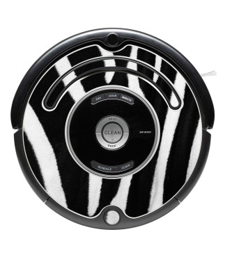 Macchina in acciaio. Vinile decorativo per Roomba - Serie 500 600