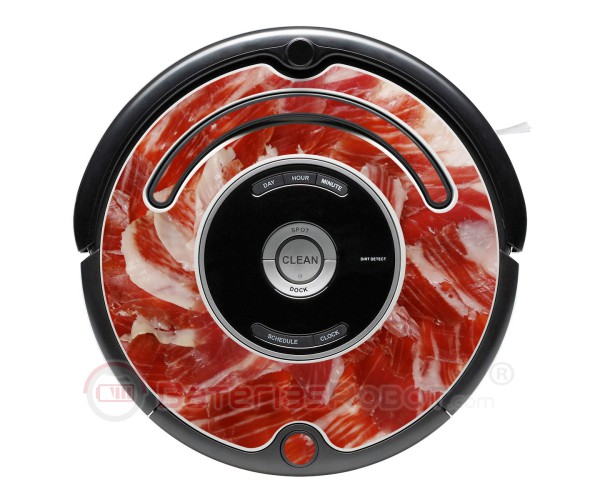 Ham dish. Vinyl decoration for Roomba