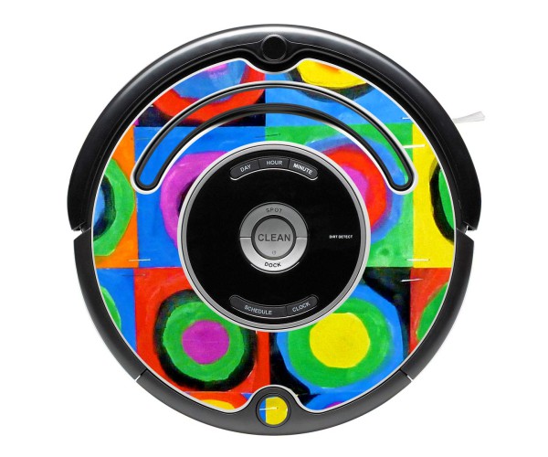 Kandinsky abstract 2. Decorative vinyl for Roomba 500 and 600 series