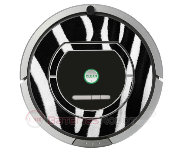 Zebra. Vinile per Roomba - Serie 700