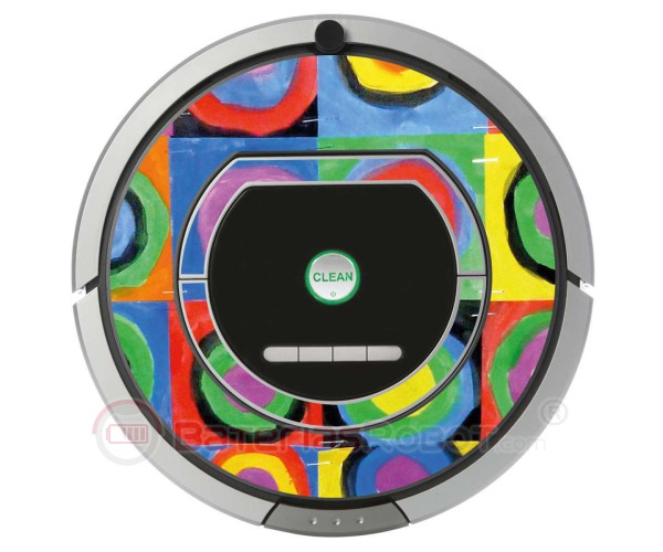 Kandinsky Abstrait 2. Vinyle pour Roomba iRobot - Série 700